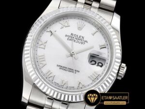 RDJ0280F - DJ 36mm Jub Flt SSSS White MOP Roman BP A3135 Mod - 01.jpg